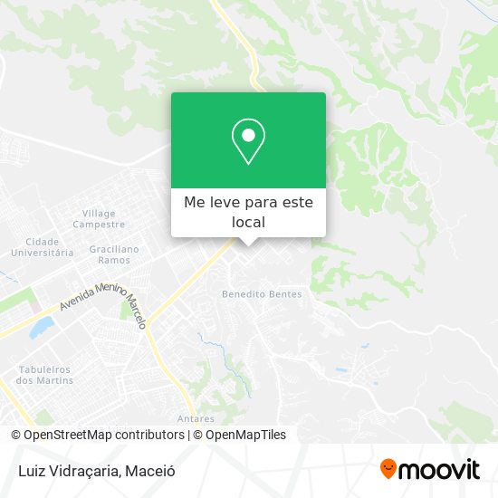 Luiz Vidraçaria mapa