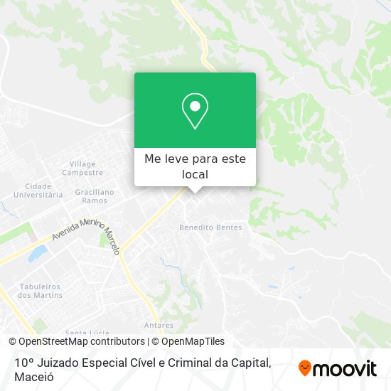 10º Juizado Especial Cível e Criminal da Capital mapa
