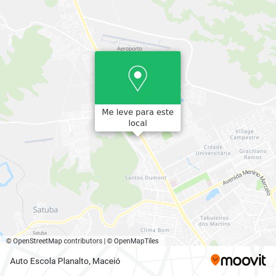 Auto Escola Planalto mapa