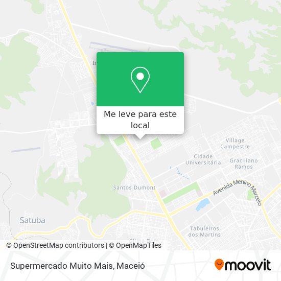 Supermercado Muito Mais mapa