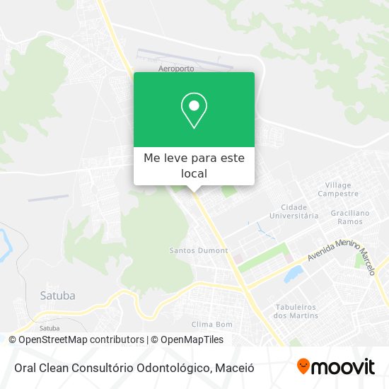 Oral Clean Consultório Odontológico mapa