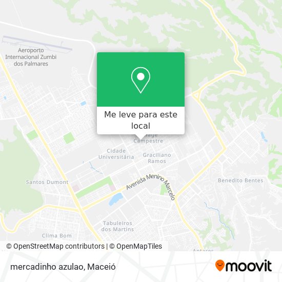 mercadinho azulao mapa