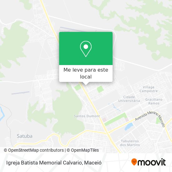 Igreja Batista Memorial Calvario mapa