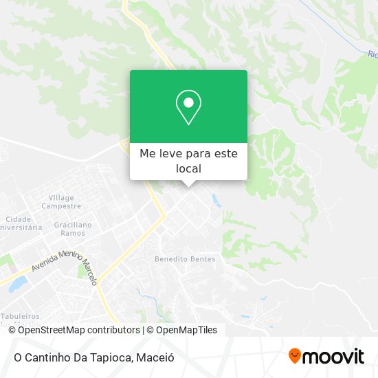 O Cantinho Da Tapioca mapa