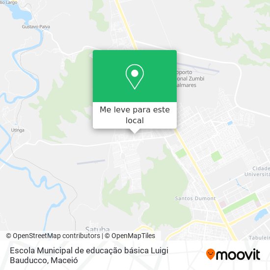 Escola Municipal de educação básica Luigi Bauducco mapa