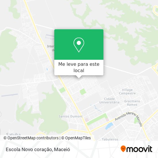 Escola Novo coração mapa