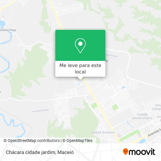 Chácara cidade jardim mapa