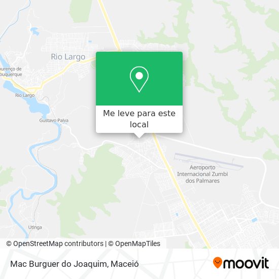 Mac Burguer do Joaquim mapa