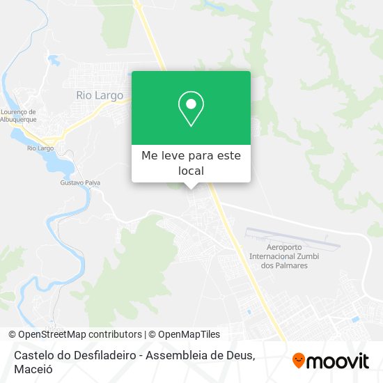 Castelo do Desfiladeiro - Assembleia de Deus mapa