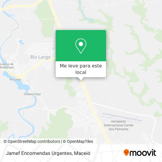 Jamef Encomendas Urgentes mapa