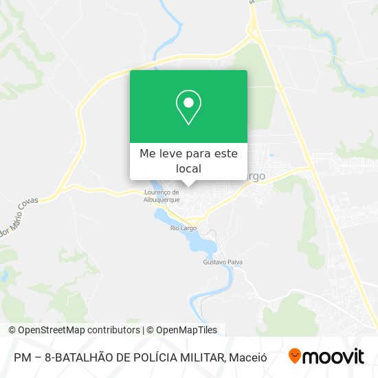 PM – 8-BATALHÃO DE POLÍCIA MILITAR mapa