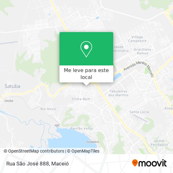 Rua São José 888 mapa