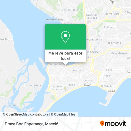 Praça Boa Esperança mapa