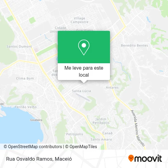 Rua Osvaldo Ramos mapa