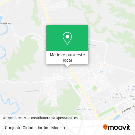 Conjunto Cidade Jardim mapa