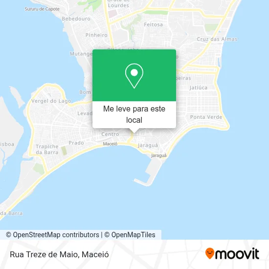 Rua Treze de Maio mapa