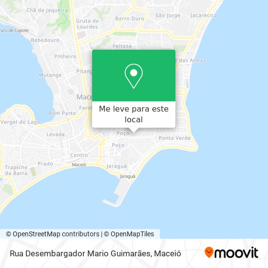 Rua Desembargador Mario Guimarães mapa