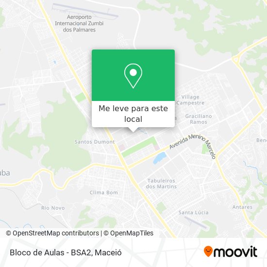 Bloco de Aulas - BSA2 mapa