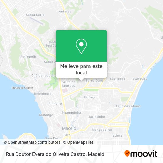Rua Doutor Everaldo Oliveira Castro mapa