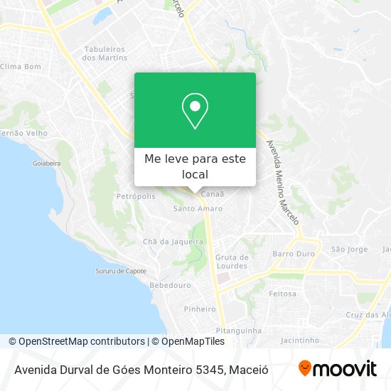 Avenida Durval de Góes Monteiro 5345 mapa