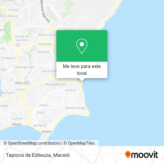 Tapioca da Edileuza mapa