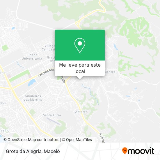 Grota da Alegria mapa
