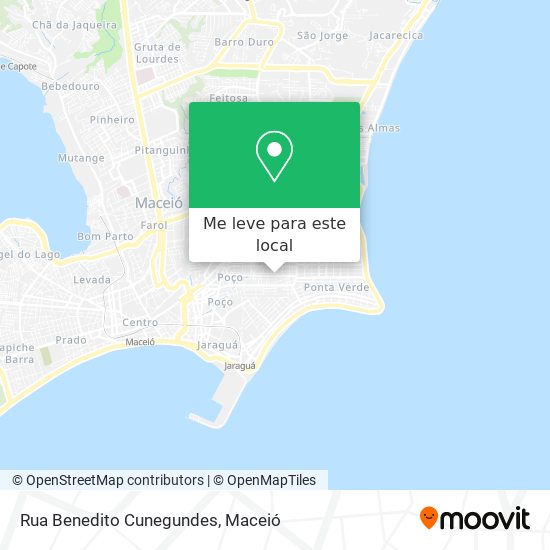 Rua Benedito Cunegundes mapa