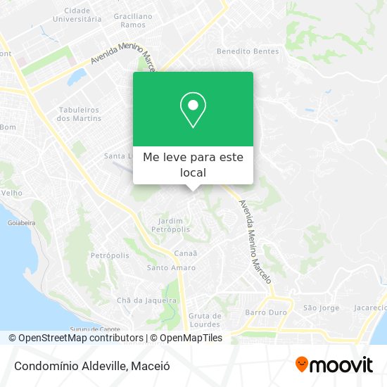 Condomínio Aldeville mapa