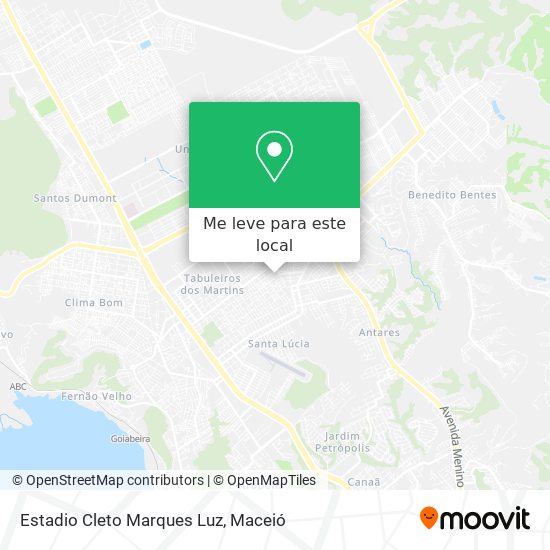 Estadio Cleto Marques Luz mapa