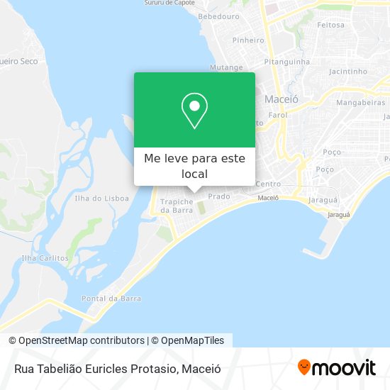 Rua Tabelião Euricles Protasio mapa