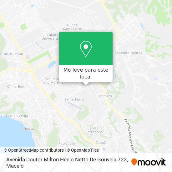 Avenida Doutor Milton Hênio Netto De Gouveia 723 mapa