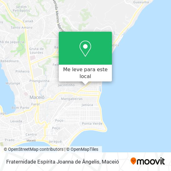Fraternidade Espírita Joanna de Ângelis mapa