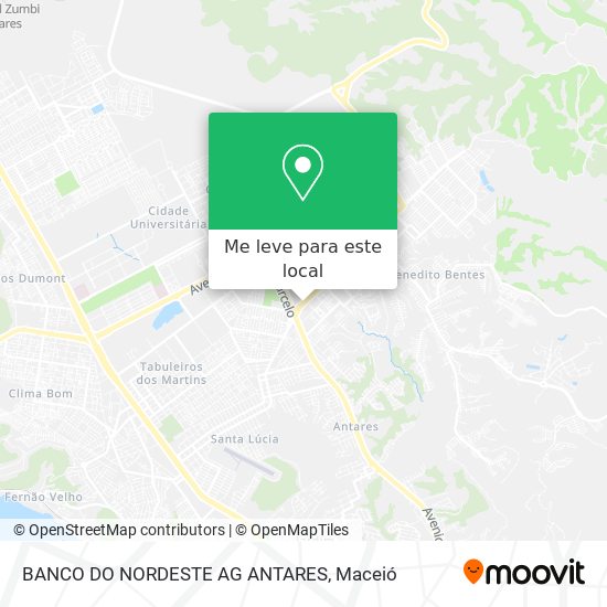 BANCO DO NORDESTE AG ANTARES mapa