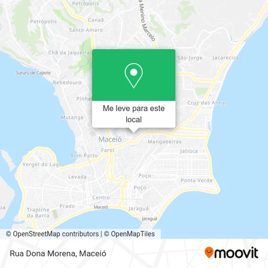 Rua Dona Morena mapa