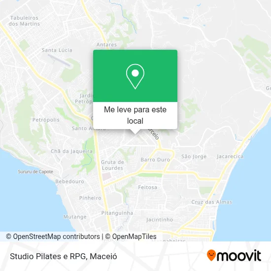 Studio Pilates e RPG mapa