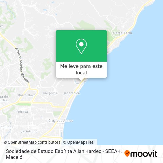 Sociedade de Estudo Espírita Allan Kardec - SEEAK mapa