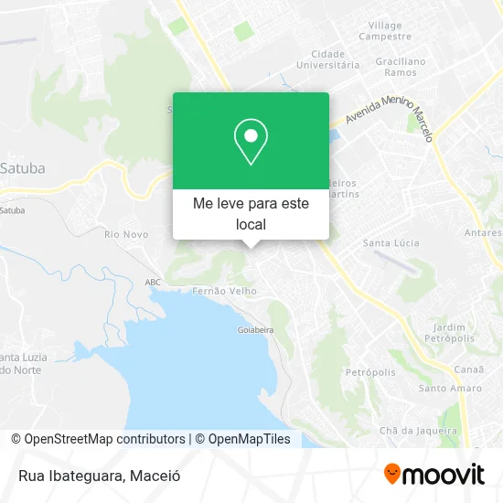 Rua Ibateguara mapa