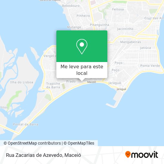 Rua Zacarias de Azevedo mapa