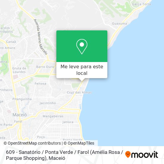 609 - Sanatório / Ponta Verde / Farol (Amélia Rosa / Parque Shopping) mapa
