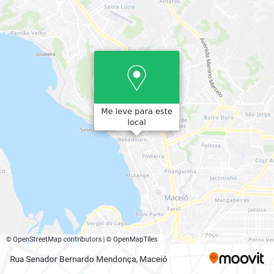 Rua Senador Bernardo Mendonça mapa