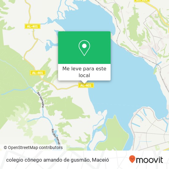 colegio cônego amando de gusmão mapa