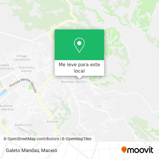 Galeto Mandaú mapa