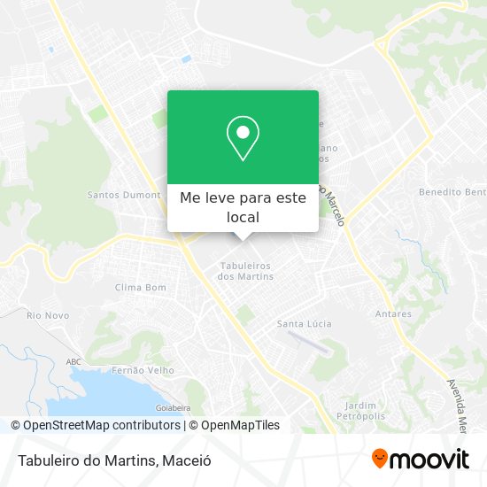 Tabuleiro do Martins mapa