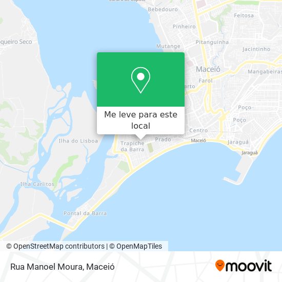 Rua Manoel Moura mapa