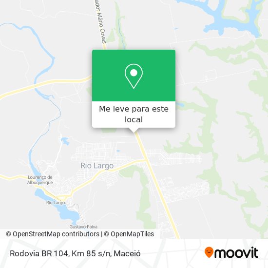 Rodovia BR 104, Km 85 s/n mapa