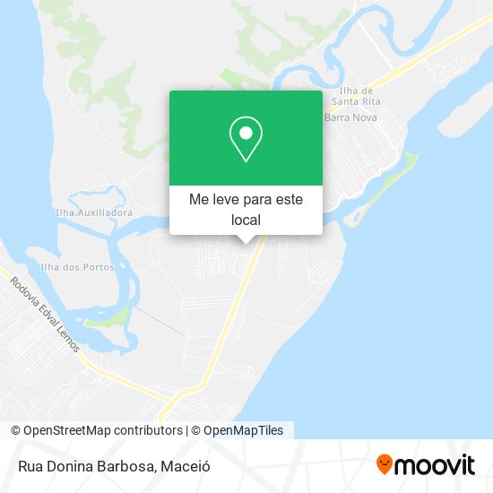 Rua Donina Barbosa mapa