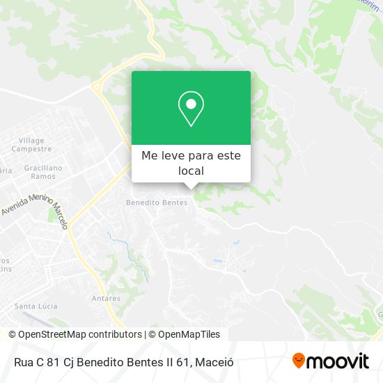 Rua C 81 Cj Benedito Bentes II 61 mapa