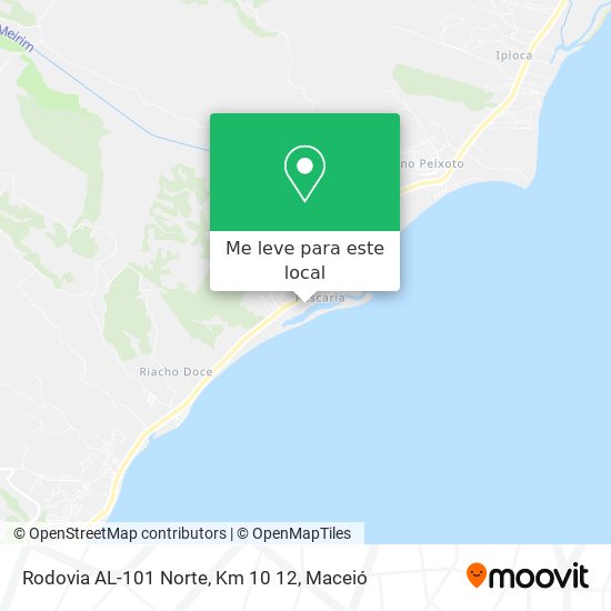 Rodovia AL-101 Norte, Km 10 12 mapa