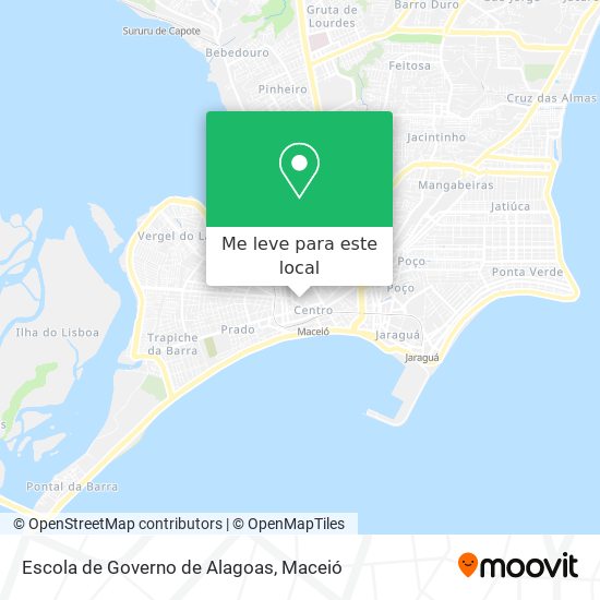 Escola de Governo de Alagoas mapa