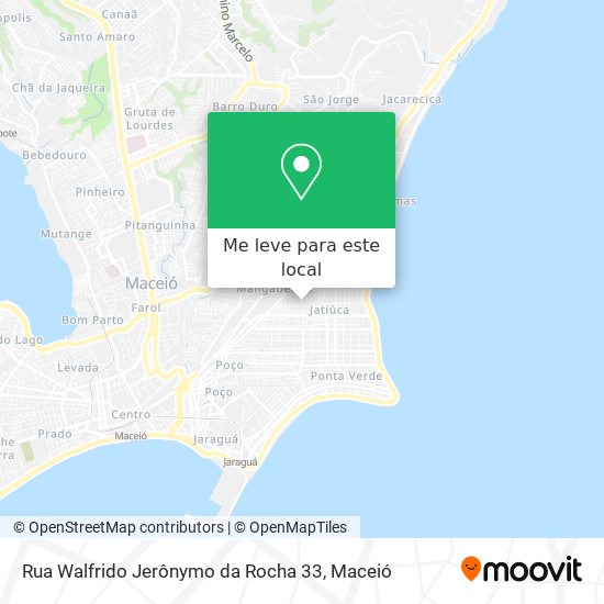 Rua Walfrido Jerônymo da Rocha 33 mapa